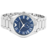 Emporio Armani Valente Quartz Blue Dial Silver Steel Strap Watch For Men - AR11085 Buy Now By Emporio Armani