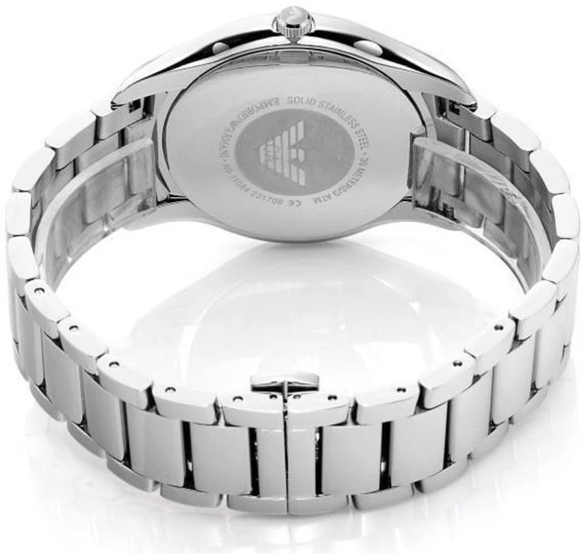 Emporio Armani Valente Quartz Black Dial Silver Steel Strap Watch For Men - AR11086 Buy Now By Emporio Armani