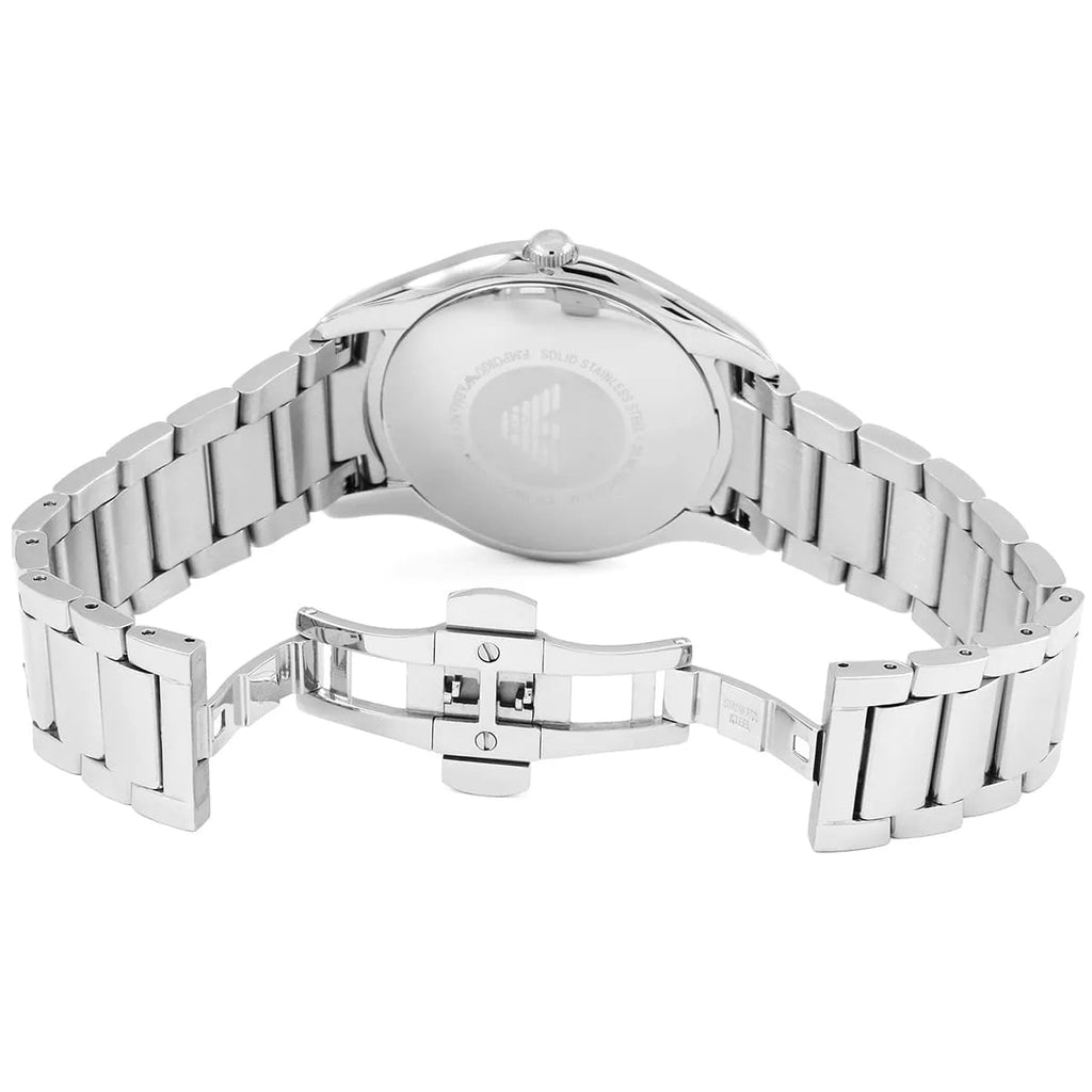 Emporio Armani Valente Quartz Black Dial Silver Steel Strap Watch For Men - AR11086 Buy Now By Emporio Armani