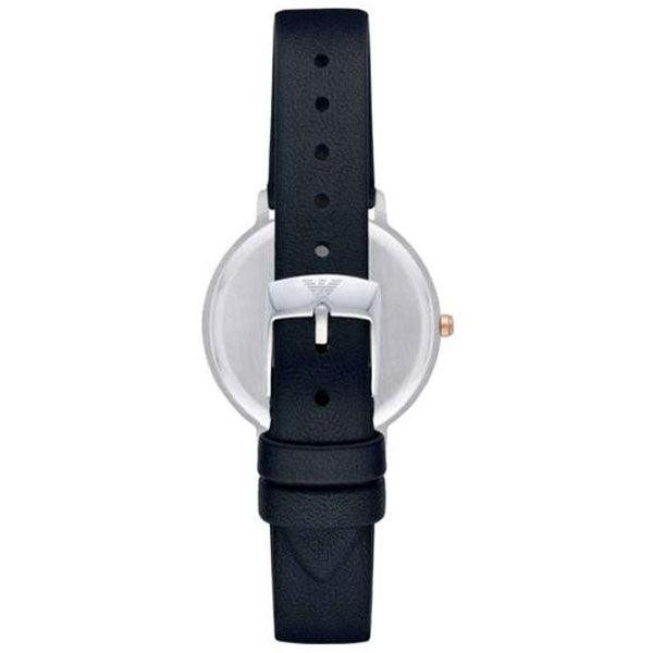 Emporio Armani Aurora Quartz Mother Of Pearl White Dial Blue Leather Strap Watch For Women - AR11090 Buy Now By Emporio Armani