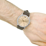 Emporio Armani Luigi Analog Bronze Dial Brown Leather Strap Watch For Men - AR11096 Buy Now By Emporio Armani