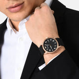 Emporio Armani Luigi Quartz Black Dial Black Rubber Strap Watch For Men - AR11097 Buy Now By Emporio Armani