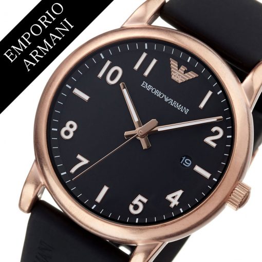 Emporio Armani Luigi Quartz Black Dial Black Rubber Strap Watch For Men - AR11097 Buy Now By Emporio Armani