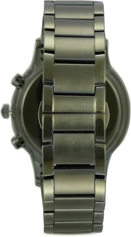 Emporio Armani Renato Chronograph Quartz Grey Dial Green Steel Strap Watch For Men - AR11117 Buy Now By Emporio Armani
