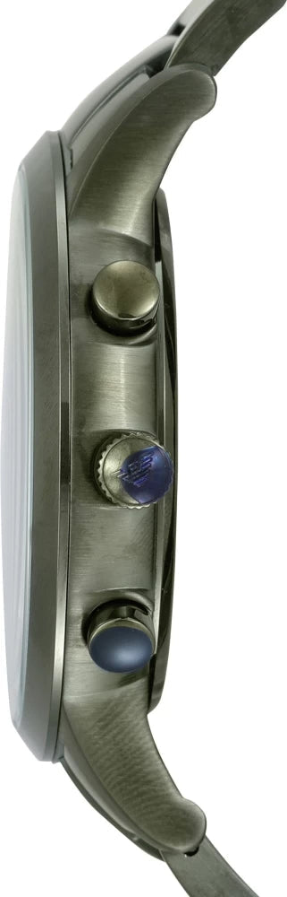 Emporio Armani Renato Chronograph Quartz Grey Dial Green Steel Strap Watch For Men - AR11117 Buy Now By Emporio Armani