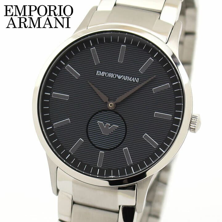 Emporio Armani Renato Quartz Black Dial Silver Steel Strap Watch For Men - AR11118 Buy Now By Emporio Armani