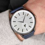 Emporio Armani Renato White DIal Blue Leather Strap Watch For Men - AR11119 Buy Now By Emporio Armani