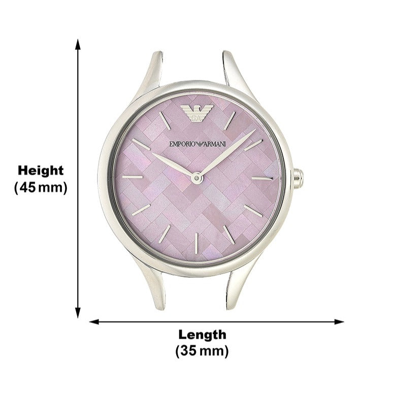 Emporio Armani Aurora Mother Of Pearl Purple Dial Silver Steel Strap Watch For Women - AR11122 Buy Now By Emporio Armani