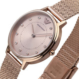 Emporio Armani Kappa Pink Dial Pink Mesh Bracelet Watch For Women - AR11129 Buy Now By Emporio Armani