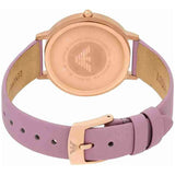 Emporio Armani Kappa Mother Of Pearl White Dial Pink Leather Strap Watch For Women - AR11130 Buy Now By Emporio Armani