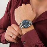 Emporio Armani Luigi Chronograph Blue Dial Silver Steel Strap Watch For Men - AR11132 Buy Now By Emporio Armani