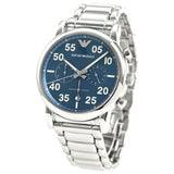 Emporio Armani Luigi Chronograph Blue Dial Silver Steel Strap Watch For Men - AR11132 Buy Now By Emporio Armani