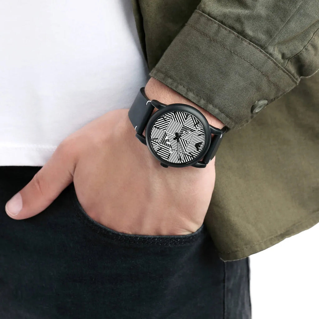 Emporio Armani Luigi Quartz White Dial Black Rubber Strap Watch For Men - AR11136 Buy Now By Emporio Armani