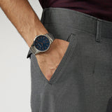 Emporio Armani Renato Blue Dial Silver Steel Strap Watch For Men - AR11137 Buy Now By Emporio Armani