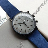 Emporio Armani Aviator Quartz Grey Dial Blue Fabric Strap Watch For Men - AR11144 Buy Now By Emporio Armani