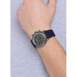 Emporio Armani Aviator Quartz Grey Dial Blue Fabric Strap Watch For Men - AR11144 Buy Now By Emporio Armani