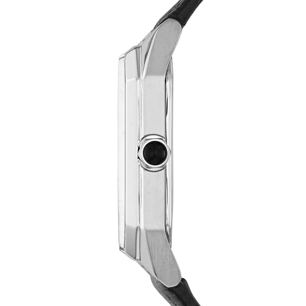 Emporio Armani Gioia Analog Mother of Pearl Dial Black Leather Strap Watch For Women - AR11148 Buy Now By Emporio Armani