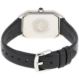 Emporio Armani Gioia Analog Mother of Pearl Dial Black Leather Strap Watch For Women - AR11148 Buy Now By Emporio Armani