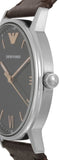 Emporio Armani Kappa Quartz Black Dial Brown Leather Strap Watch For Men - AR11153 Buy Now By Emporio Armani