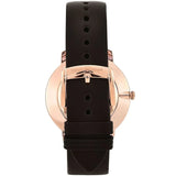 Emporio Armani Modern Slim Analog Silver Dial Brown Leather Strap Watch For Men - AR11163 Buy Now By Emporio Armani