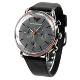 Emporio Armani Aviator Grey Dial Grey Leather Strap Watch For Men - AR11168 Buy Now By Emporio Armani