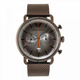 Emporio Armani Aviator Chronograph Grey Dial Brown Mesh Bracelet Watch For Men - AR11169 Buy Now By Emporio Armani