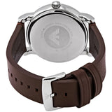 Emporio Armani Luigi Quartz Grey Dial Brown Leather Strap Watch For Men - AR11175 Buy Now By Emporio Armani