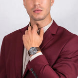 Emporio Armani Luigi Quartz Grey Dial Brown Leather Strap Watch For Men - AR11175 Buy Now By Emporio Armani