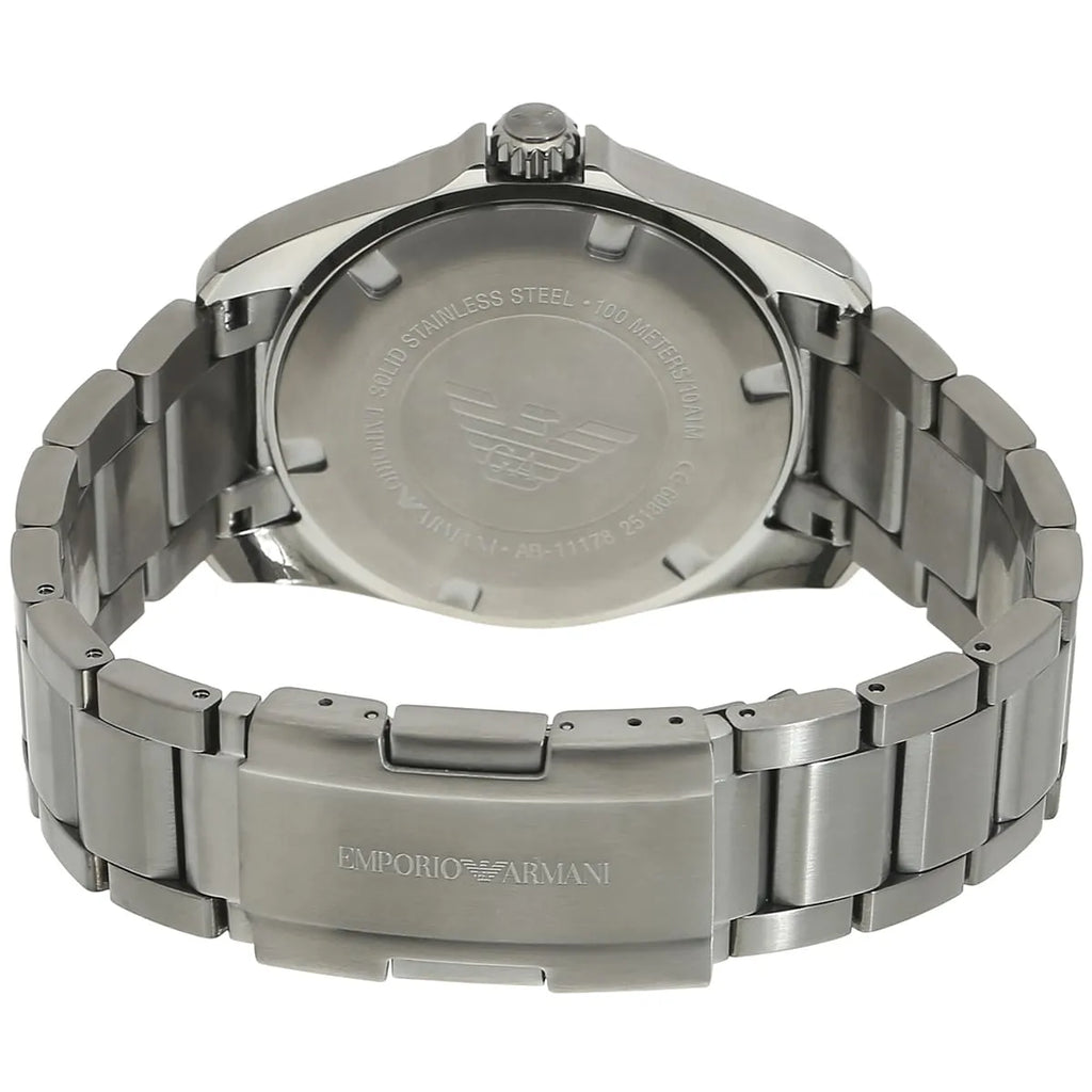 Emporio Armani Sigma Quartz Grey Dial Grey Steel Strap Watch For Men - AR11178 Buy Now By Emporio Armani