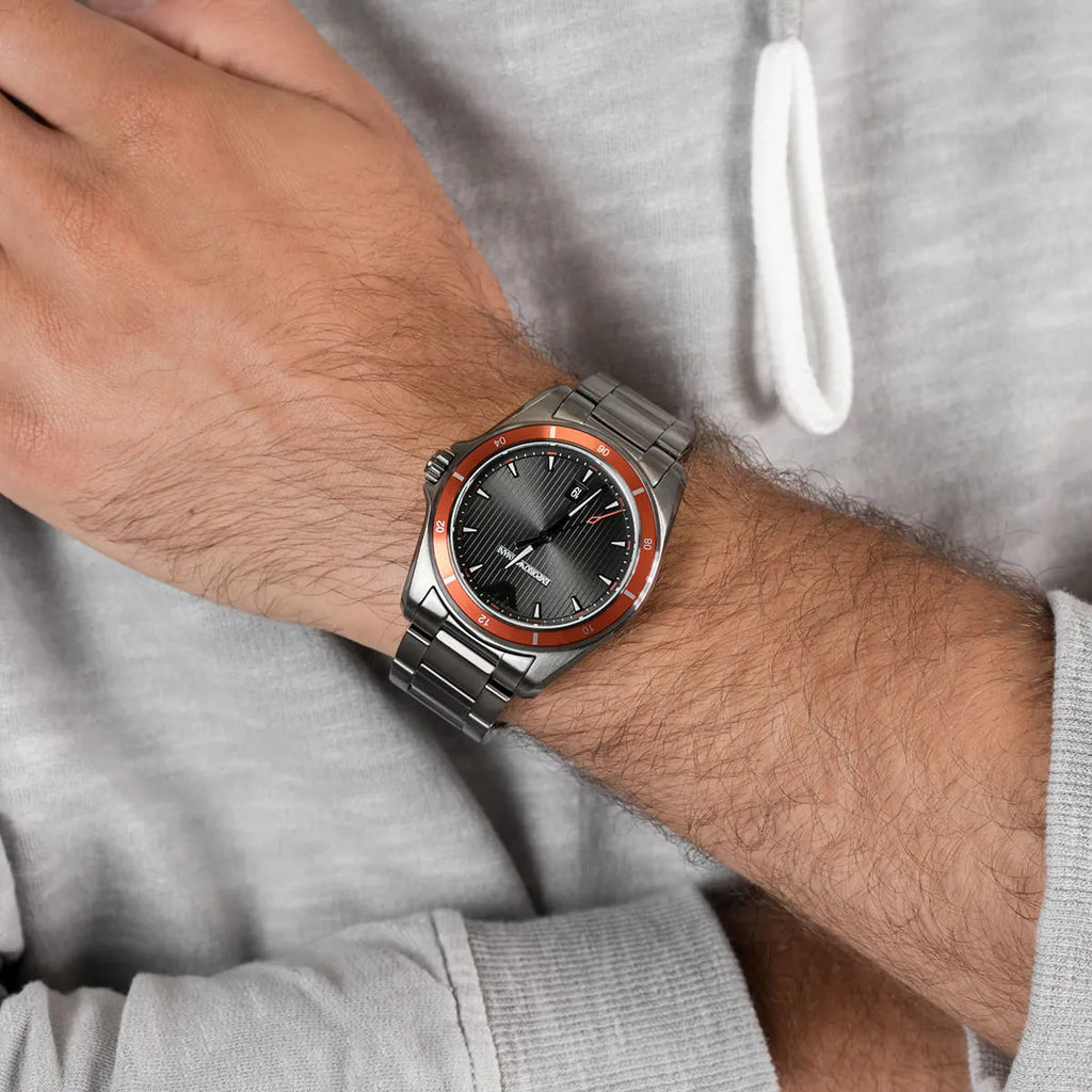 Emporio Armani Sigma Quartz Grey Dial Grey Steel Strap Watch For Men - AR11178 Buy Now By Emporio Armani