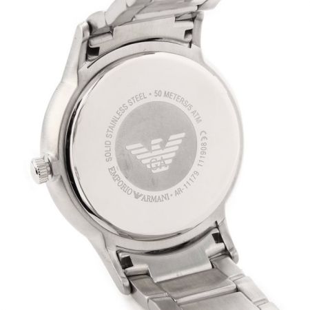 Emporio Armani Renato Quartz Black Dial Silver Steel Strap Watch For Men - AR11179 Buy Now By Emporio Armani