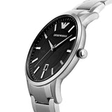 Emporio Armani Renato Quartz Black Dial Silver Steel Strap Watch For Men - AR11181 Buy Now By Emporio Armani