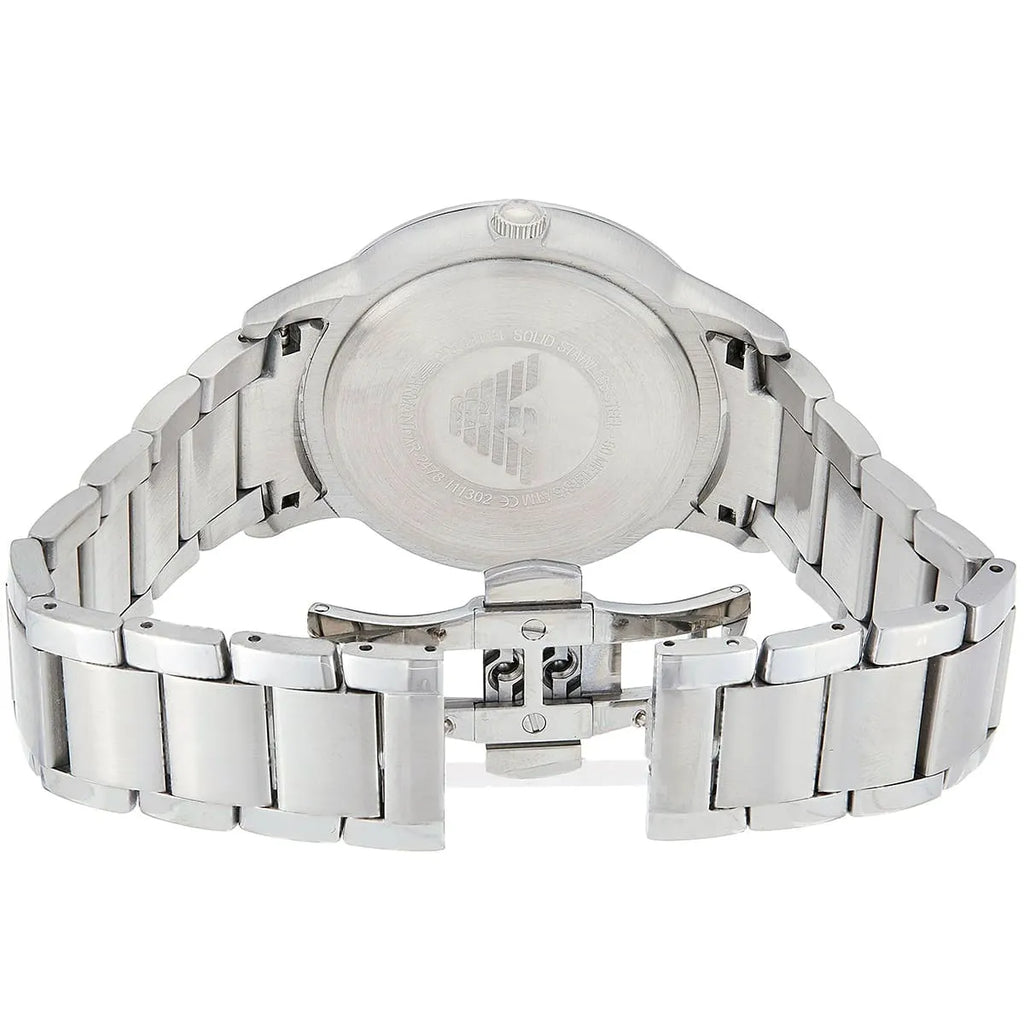 Emporio Armani Renato Quartz Silver Dial Silver Steel Strap Watch For Men - AR11189 Buy Now By Emporio Armani