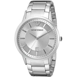 Emporio Armani Renato Quartz Silver Dial Silver Steel Strap Watch For Men - AR11189 Buy Now By Emporio Armani