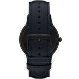 Emporio Armani Renato Quartz Blue Dial Blue Leather Strap Watch For Men - AR11190 Buy Now By Emporio Armani