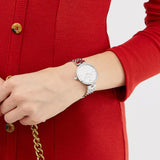 Emporio Armani Arianna Analog White Dial Silver Steel Strap Watch For Women - AR11195 Buy Now By Emporio Armani