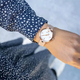 Emporio Armani Arianna Mother of Pearl Dial Pink Leather Strap Watch For Women - AR11199 Buy Now By Emporio Armani