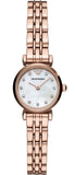 Emporio Armani Gianni T-Bar Mother of Pearl Dial Rose Gold Steel Strap Watch For Women - AR11203 Buy Now By Emporio Armani