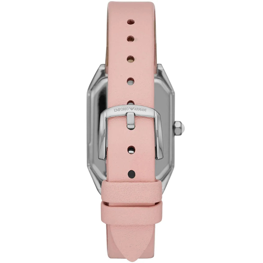 Emporio Armani Quartz White Dial Pink Leather Strap Watch For Women - AR11207 Buy Now By Emporio Armani