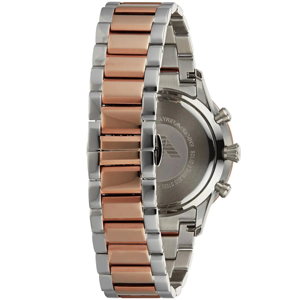 Emporio Armani Giovanni Chronograph Quartz White Dial Two Tone Steel Strap Watch For Men - AR11209 Buy Now By Emporio Armani