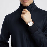 Emporio Armani Giovanni Quartz White Dial Brown Leather Strap Watch For Men - AR11211 Buy Now By Emporio Armani