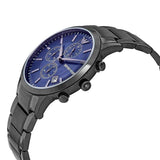 Emporio Armani Renato Chronograph Blue Dial Grey Steel Strap Watch For Men - A11215 Buy Now By Emporio Armani