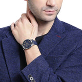 Emporio Armani Renato Chronograph Blue Dial Black Leather Strap Watch For Men - AR11216 Buy Now By Emporio Armani