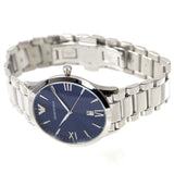 Emporio Armani Giovanni Quartz Blue Dial Silver Steel Strap Watch For Men - AR11227 Buy Now By Emporio Armani