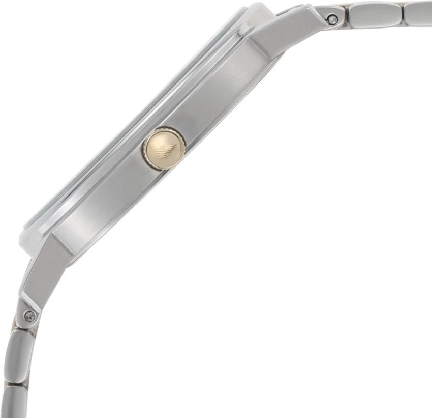 Emporio Armani Kappa Quartz Black Dial Two Tone Mesh Bracelet Watch For Men - AR11228 Buy Now By Emporio Armani