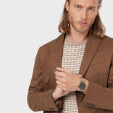 Emporio Armani Kappa Quartz Black Dial Two Tone Mesh Bracelet Watch For Men - AR11228 Buy Now By Emporio Armani