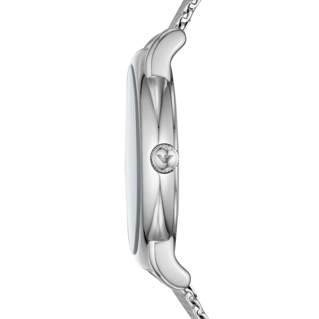 Emporio Armani Luigi Quartz Blue Dial Silver Mesh Bracelet Watch For Men - AR11230 Buy Now By Emporio Armani