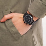 Emporio Armani Aviator Chronograph Black Dial Black Mesh Bracelet Watch For Men - AR11264 Buy Now By Emporio Armani