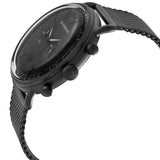 Emporio Armani Aviator Chronograph Black Dial Black Mesh Bracelet Watch For Men - AR11264 Buy Now By Emporio Armani