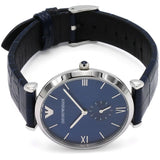 Emporio Armani Gianni T Bar Quartz Blue Dial Blue Leather Strap Watch For Men - AR11300 Buy Now By Emporio Armani